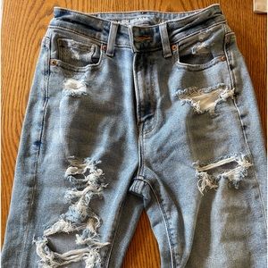 American Eagle, women’s size 00, ripped jeans